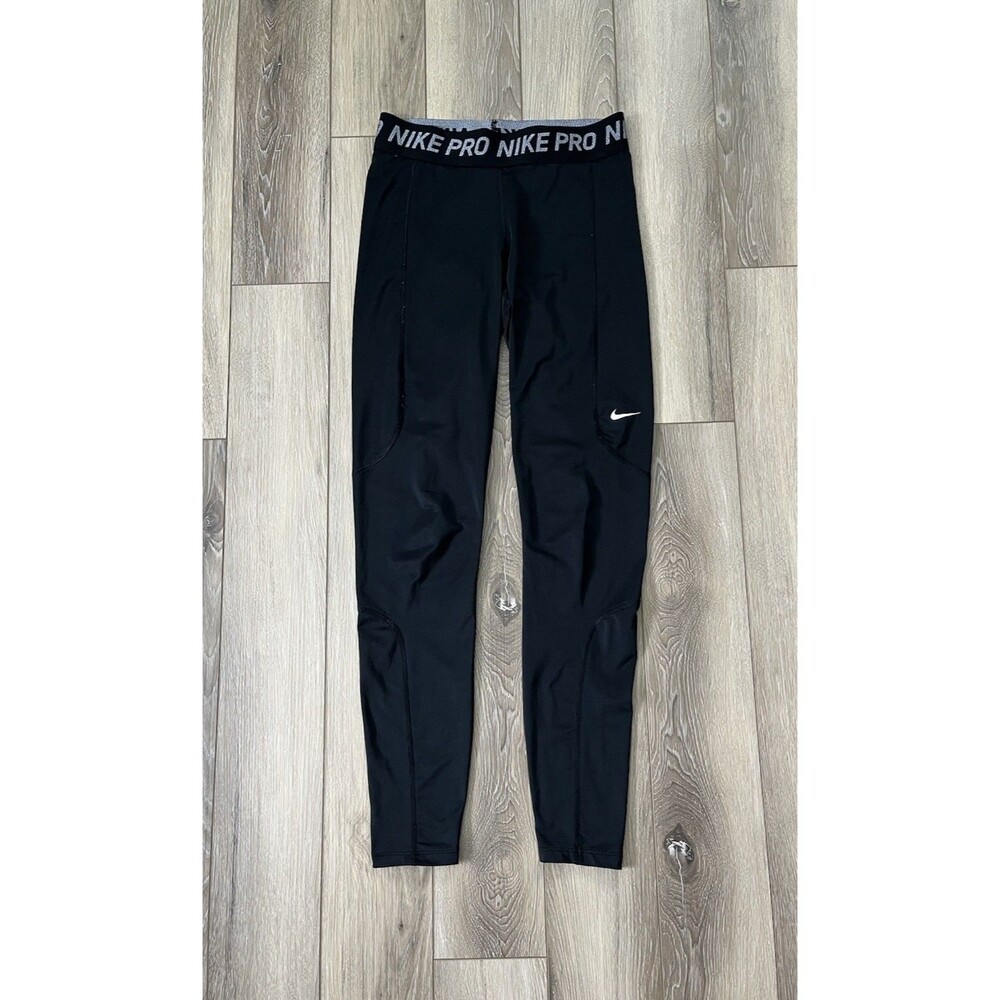 Nike Pro Dri Fit Compression Pants Running Legging Men’s Size Small Black